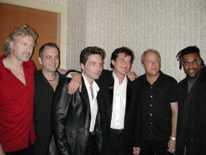 Herman with Richard Marx and Jimmy Page at benefit