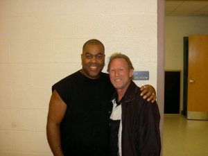 Herman with legendary bassist for Tower Of Power "Rocco" Prestia