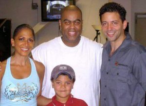 Sheila, Peter Michael, myself and Mini Me