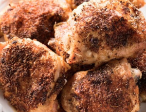 Crispy Baked Chicken Thighs